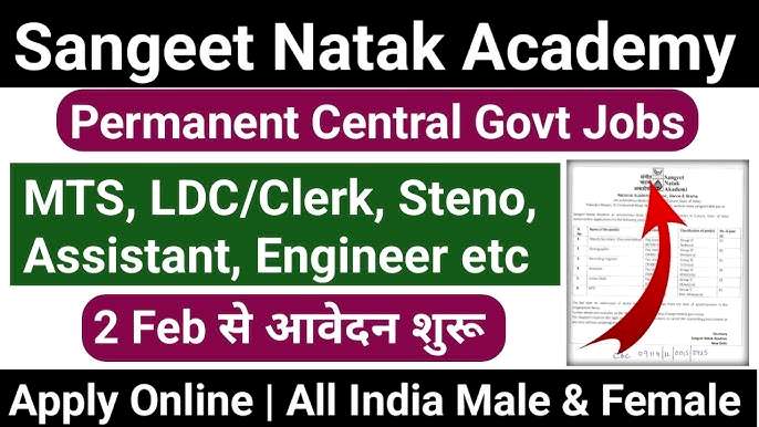 Sangeet Natak Akademi Recruitment 2025