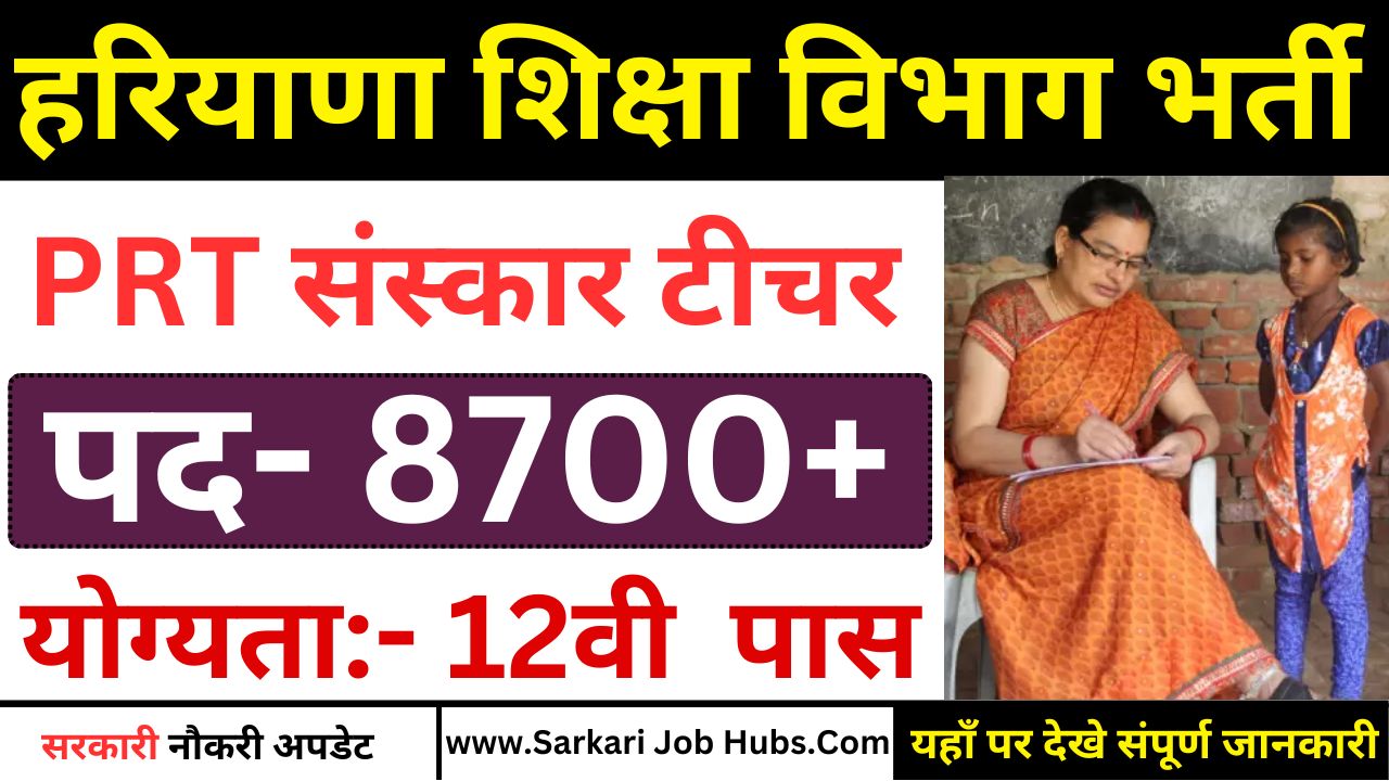Haryana Sanskar Teacher Recruitment 2025
