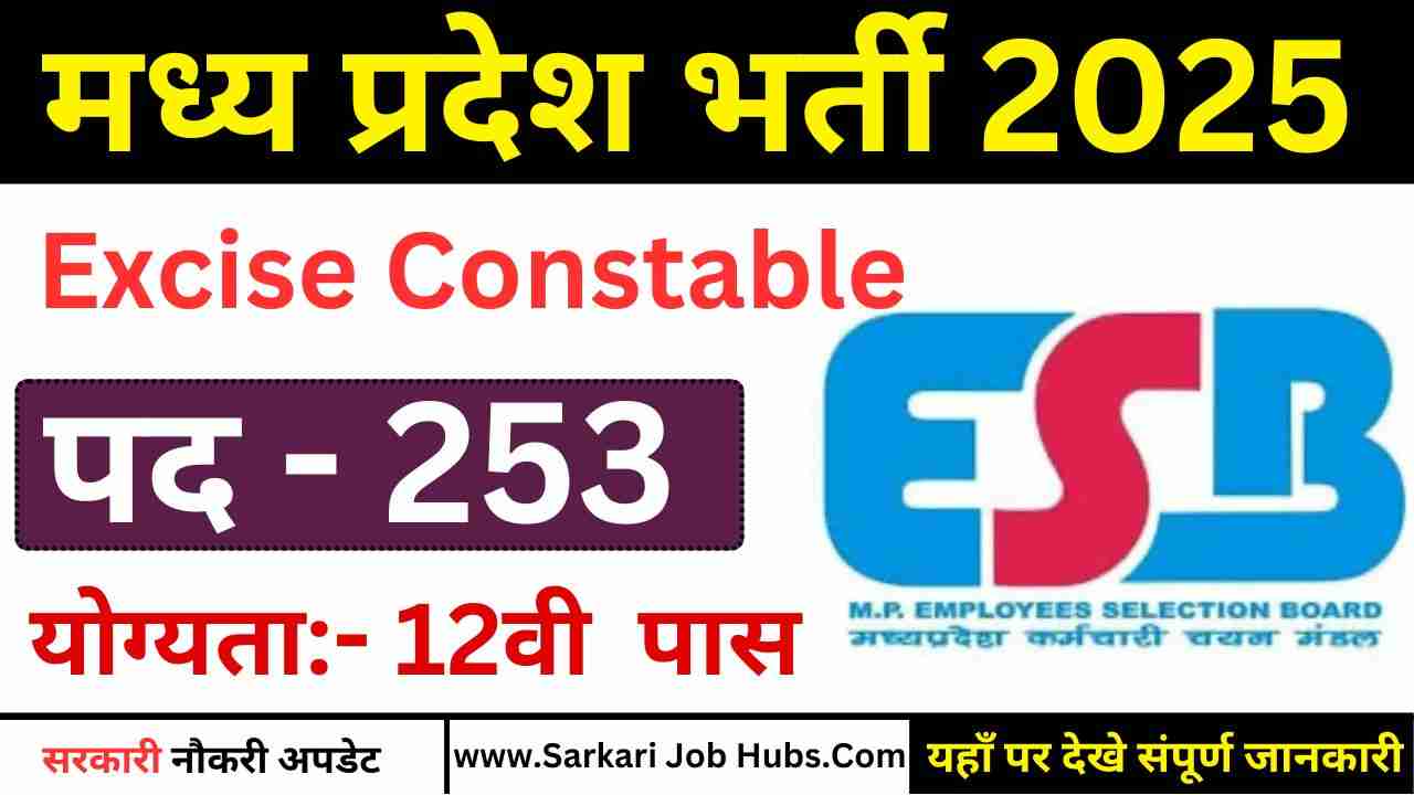 MPESB Excise Constable Recruitment