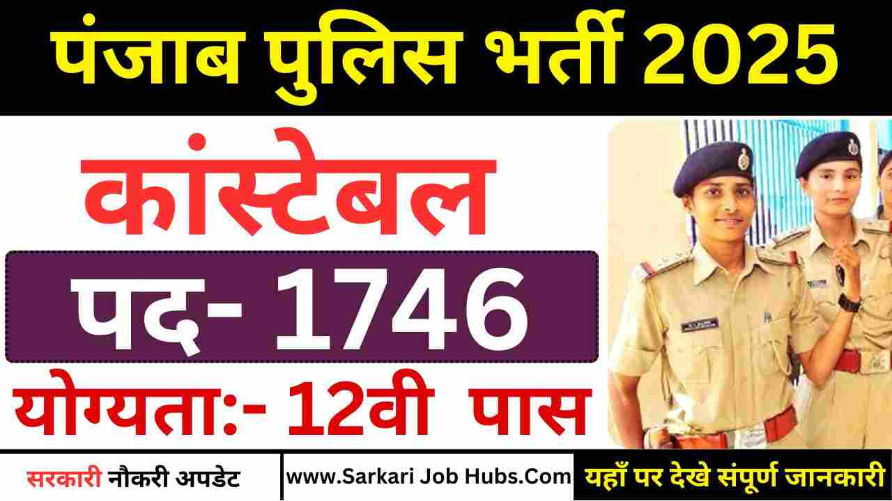 Punjab Police Constable Recruitment 2025