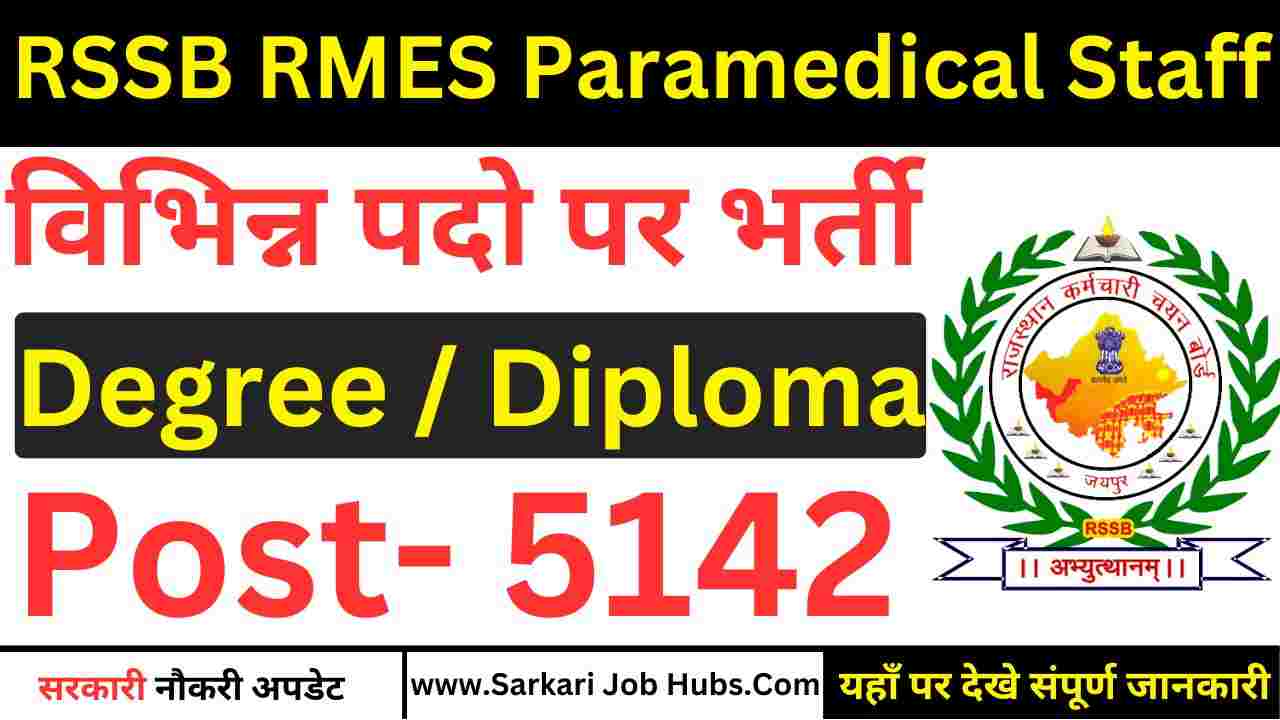 RSSB RMES Paramedical Staff Recruitment