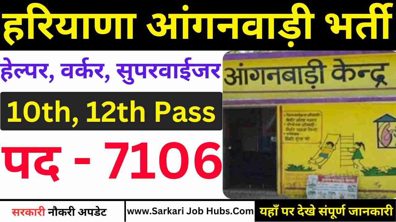Haryana Anganwadi Recruitment 2025