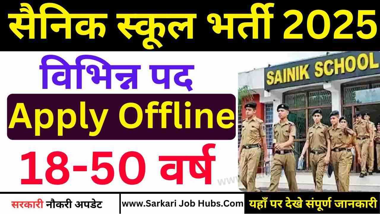 SAINIK SCHOOL KUNJPURA Recruitment